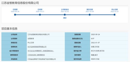 金智教育科創(chuàng)板IPO折戟 歷時(shí)十月終以“終止注冊(cè)”落幕，人工智能基礎(chǔ)軟件開發(fā)前景何去何從？
